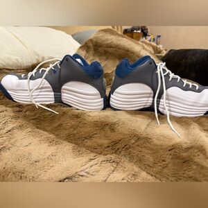 Nike Air Jordan Jumpman Team 1 Gray and White Sneakers